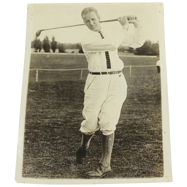 1923 Max Marston 'New U.S. Amateur Champion' Early Swing Photo