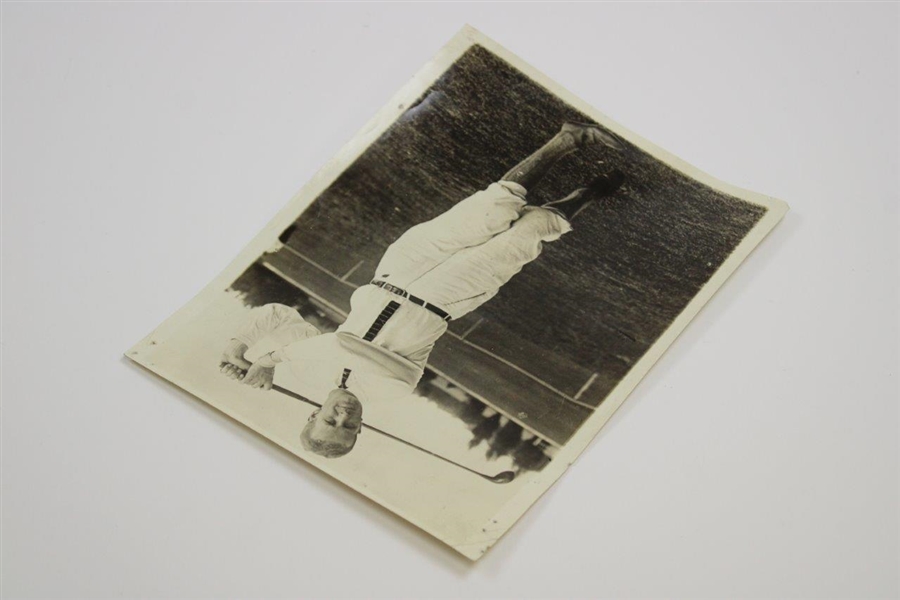 1923 Max Marston 'New U.S. Amateur Champion' Early Swing Photo