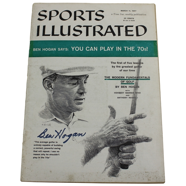 Ben Hogan Signed 1957 Sports Illustrated Magazine JSA ALOA