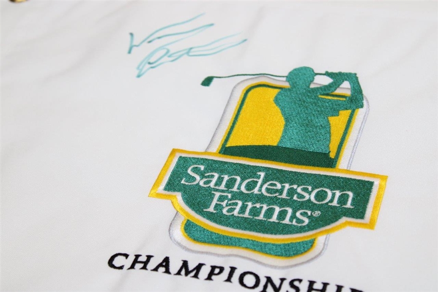 Woody Austin Signed Sanderson Farms Championship Flag JSA ALOA
