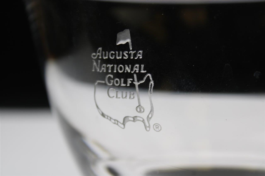 Classic Augusta National Golf Club Logo Sterling Cut Glass Bowl