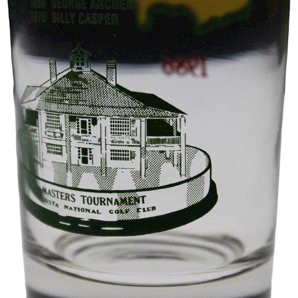 1986 Masters Tournament Commemorative Glass