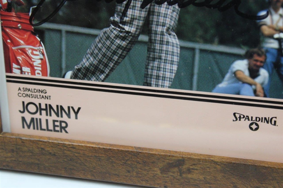 Johnny Miller Signed Spalding Sports Promo 8x10 Photo - Framed JSA ALOA