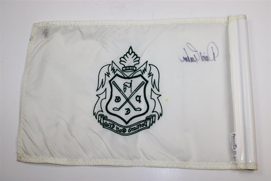 David Graham Signed 'Portland Golf Club' Embroidered Course Flag JSA ALOA