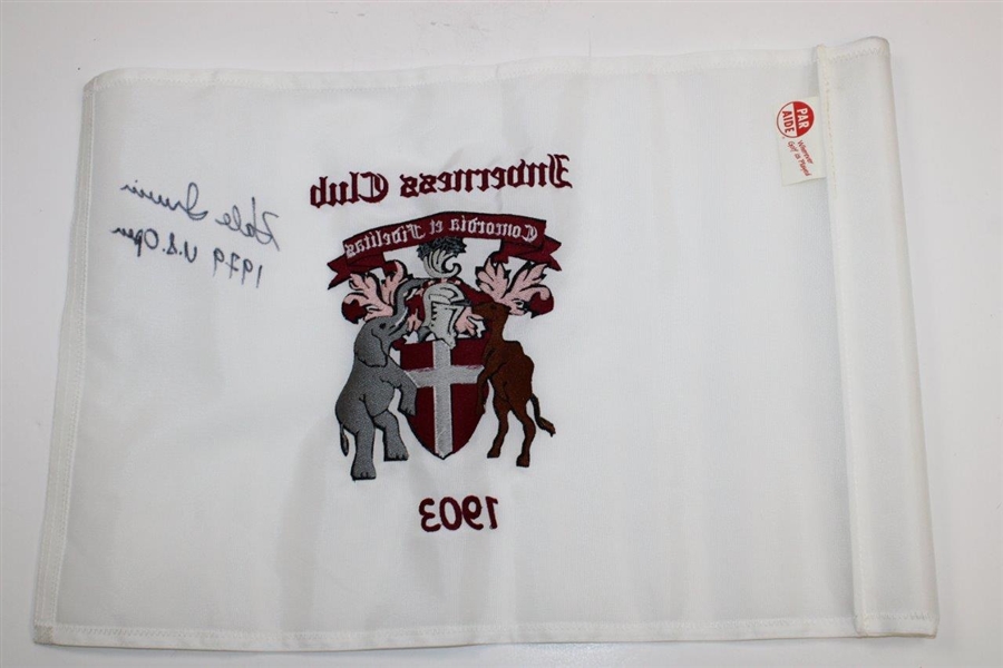 Hale Irwin Signed Inverness Club '1903' Embroidered Flag with '1979 US Open' JSA ALOA