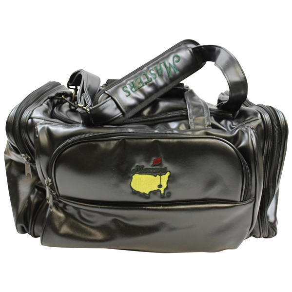 Large Masters Tournament Logo Black Duffel Bag with Strap
