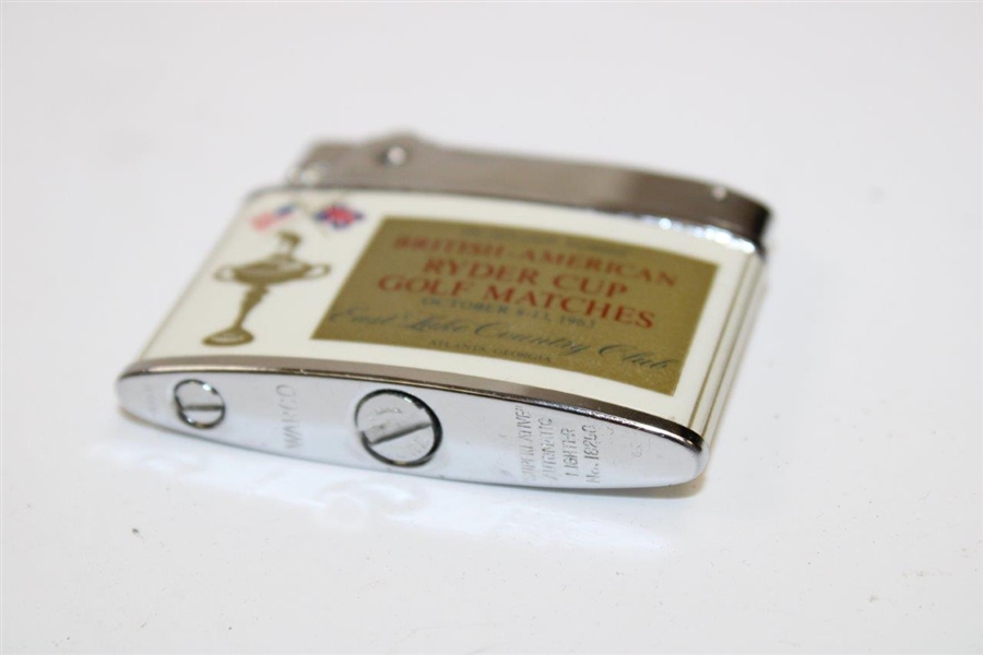 1963 Ryder Cup at East Lake Country Club Warco Lighter