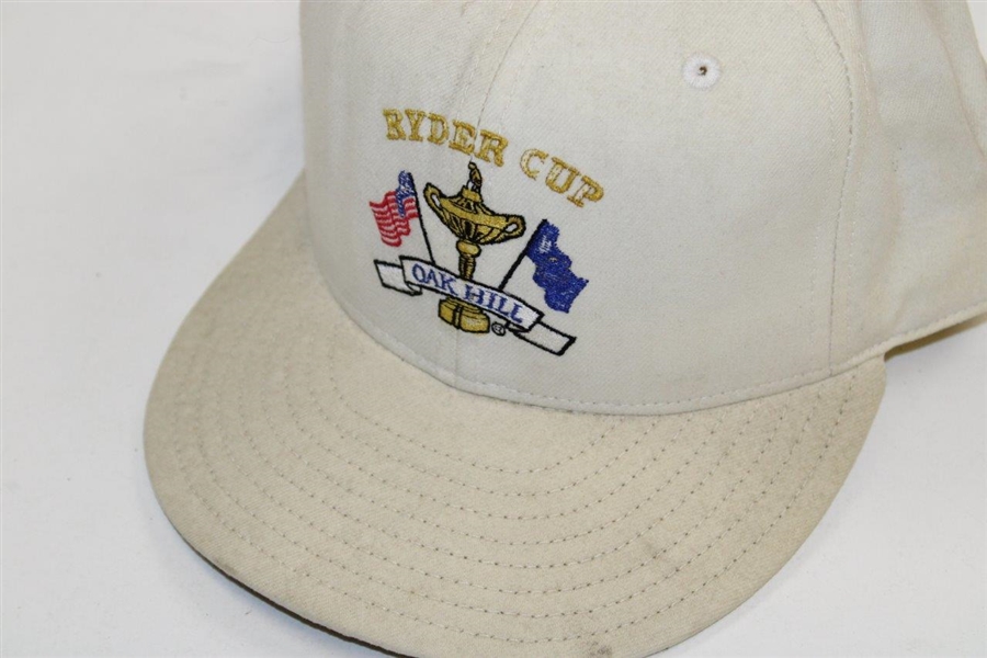 Ben Crenshaw's Official 1995 Ryder Cup at Oak Hill Team USA Hat - Linn Strickler Collection