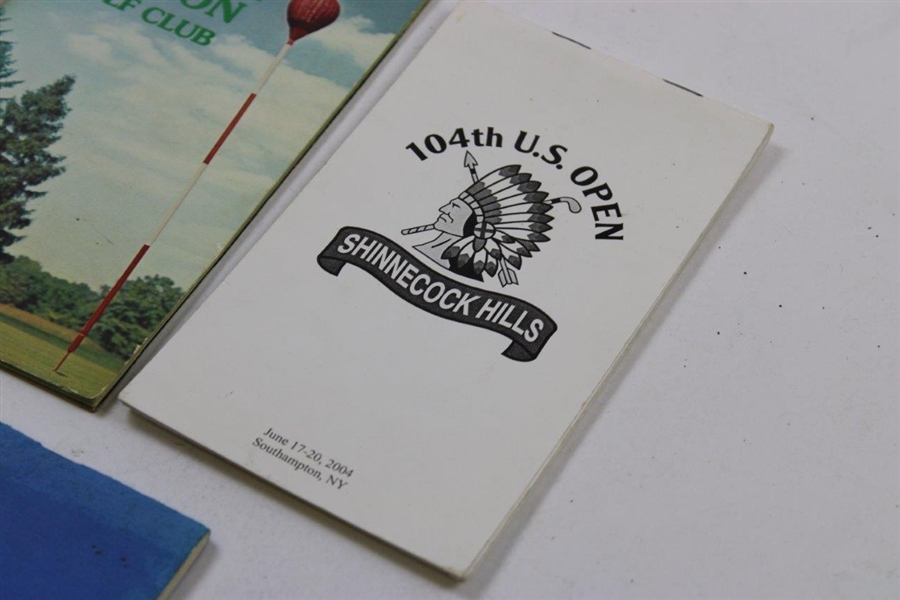 Five (5) US Open Championship Used Official Yardage Books - Linn Strickler Collection