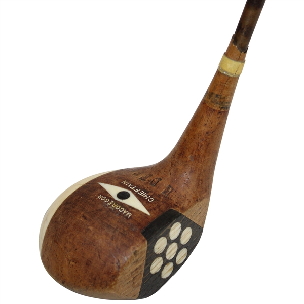 MacGregor Chiefton Steel Shafted Fancy Face Driver with Brass Sole Insert