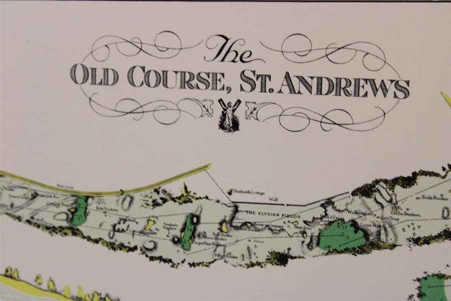 Nick Faldo Signed The Old Course St. Andrews Matted Print JSA ALOA