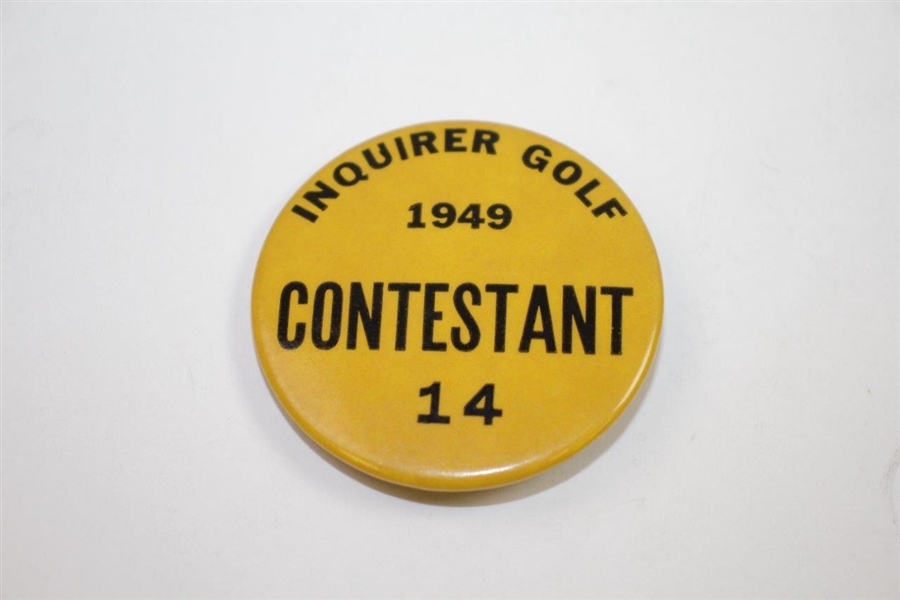 1949 Philadelphia Inquirer Inv. at Whitemarsh Contestant Badge & Handbook - Rod Munday Collection