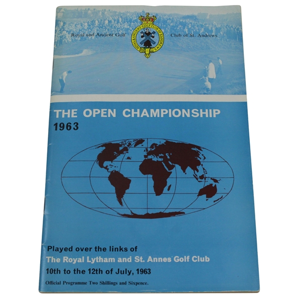 1963 OPEN Championship at Royal Lytham & St Annes GC Official Program - Bob Charles Winner