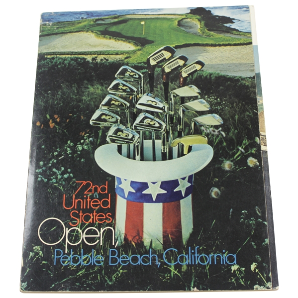 1972 US Open at Pebble Beach Golf Club Official Program - Jack Nicklaus Winner