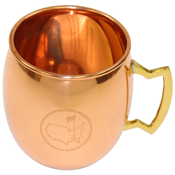 Masters Tournament Logo Copper Cocktail Mug in Original Box