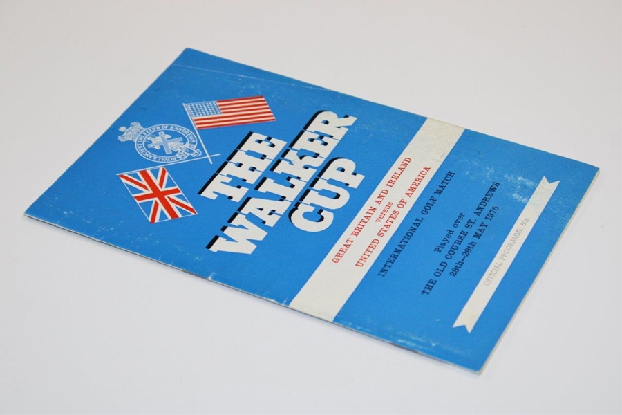 1975 Walker Cup at The Old Course St. Andrews Official Program