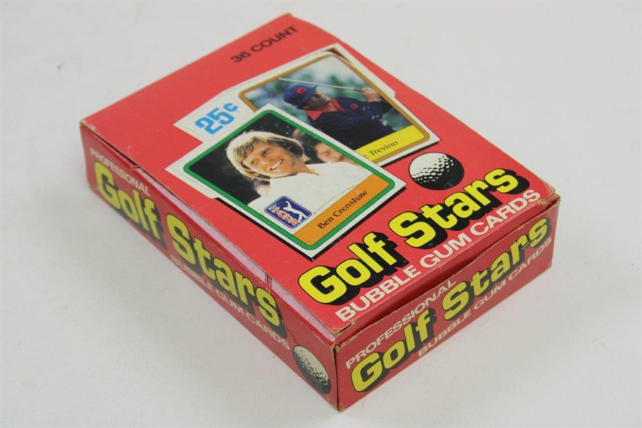 1981 Donruss Golf Stars Bubble Gum Card Box with 36 Unopened Packs