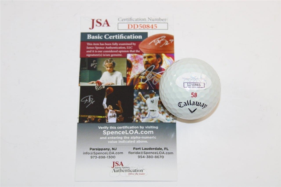 Jim Furyk Signed Callaway '58' Logo Golf Ball JSA #DD50845