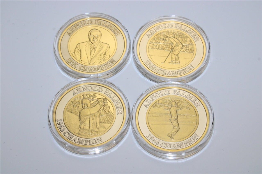 Arnold Palmer Ltd Ed Masters Commemorative Coins Set in Original Emerald Box with COA #231/750