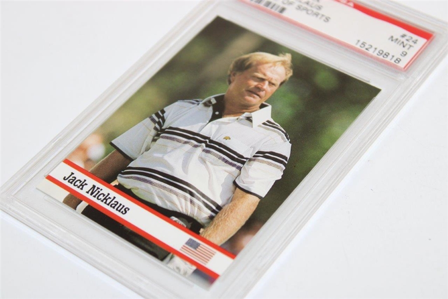 Jack Nicklaus 1993 Fax Pax World Of Sports Golf Card #24 PSA 9 MINT #15219818