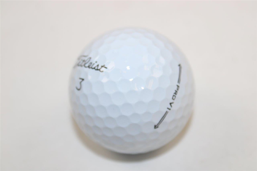 Jordan Spieth Signed Titleist Logo Golf Ball 3 JSA ALOA