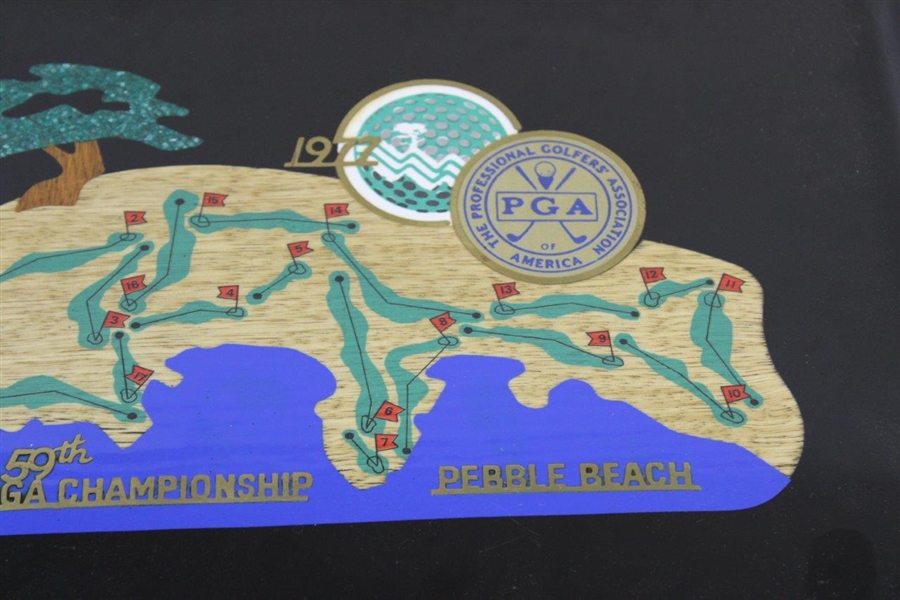 Sam Snead's Personal 1977 PGA Championship at Pebble Beach Couroc Plate