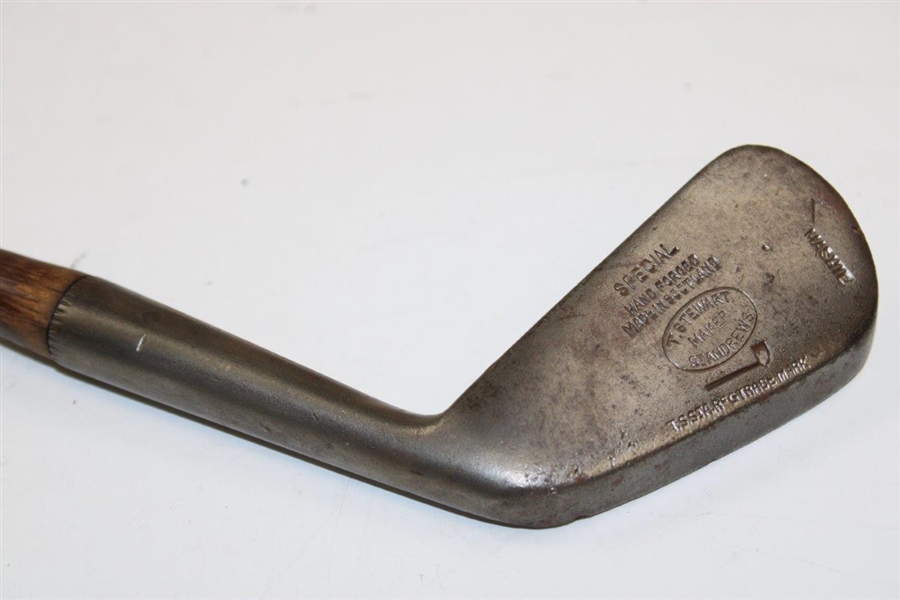 T. Stewart Special Hand Forged Hickory Mashie
