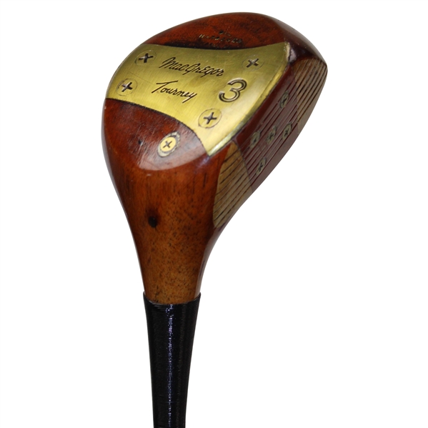 Game Used Bob Ford MacGregor Tourney “Tommy Armour” Persimmon 3 Wood
