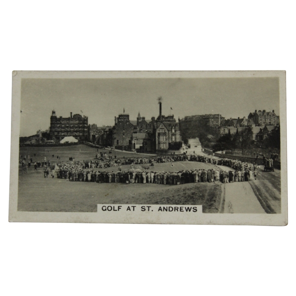 Golf At St. Andrews' Bobby Jones Putting W.D. & H.O. Wills Homeland Events Golf Card