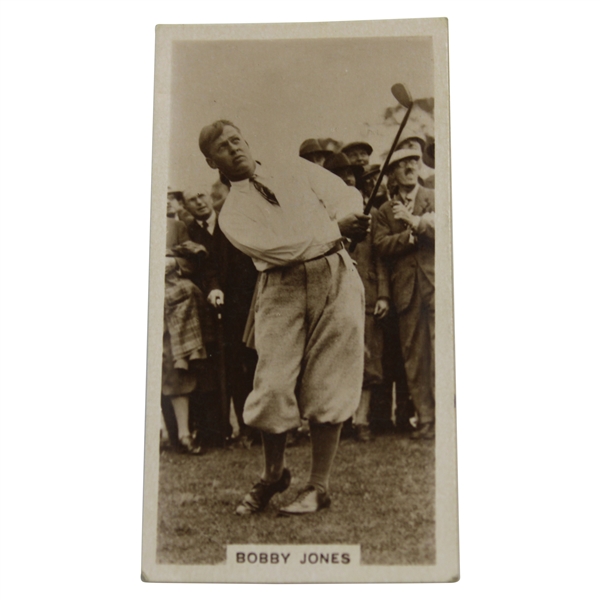 1928 Bobby Jones J. Millhoff & Co. Famous Golfers Card #20