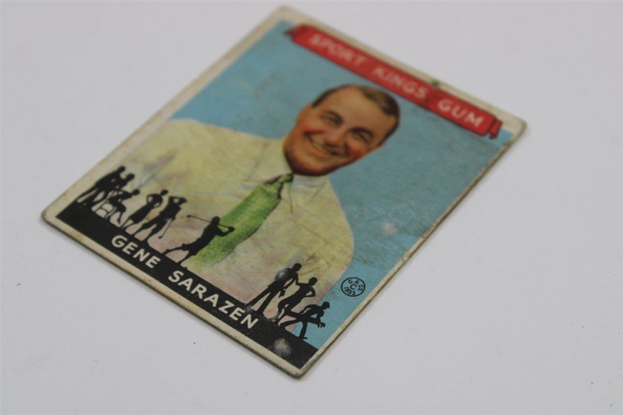 1933 Gene Sarazen The Goudey Gum Co. Sport Kings #22 Golf Card