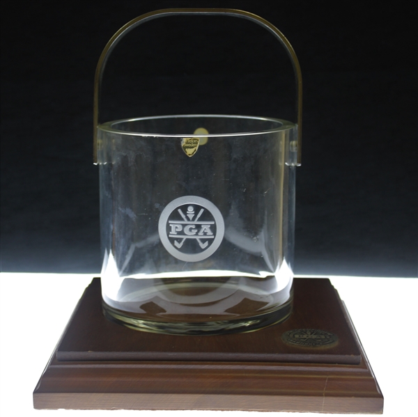1975 PGA Champions Dinner at Firestone CC Gift - Ice Bucket on Plinth - Jack Nicklaus Win
