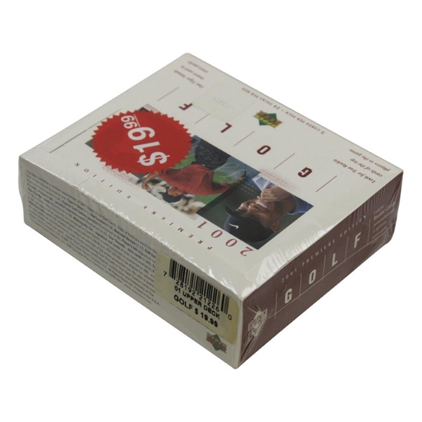 2001 Upper Deck Premiere Edition Golf Cards in Unopened Sealed Retail Box 1789421 - Red