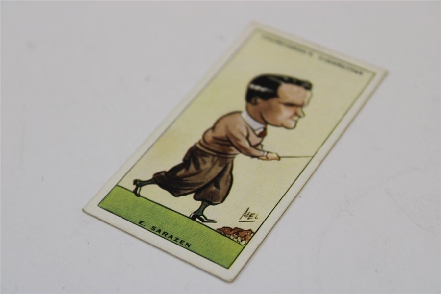 Gene (E. for Eugene) Sarazen Churchman's Prominent Golfers Card No. 35 of 50 Card Series