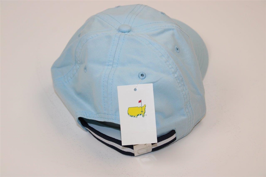 Augusta National Golf Club Members Only Lt Blue w/Navy Circle Logo Hat - New with Tags