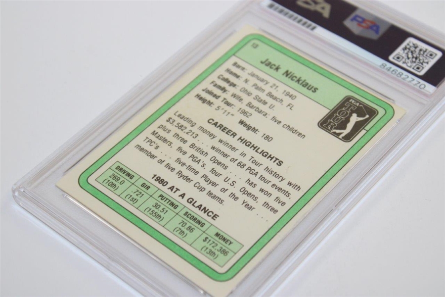 Jack Nicklaus Signed 1981 Donruss Rookie Card PSA/DNA Certified Auto Grade GEM-MT 10 #84682770