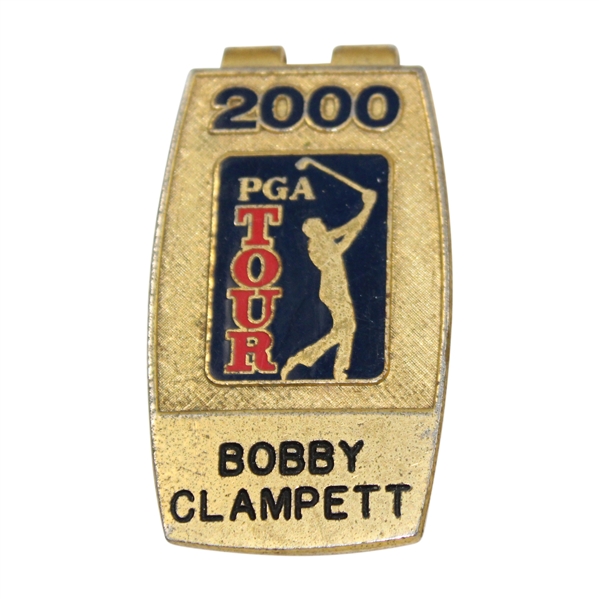 Bobby Clampett's Personal 2000 & 2001 PGA Tour Member Money Clip/Badges
