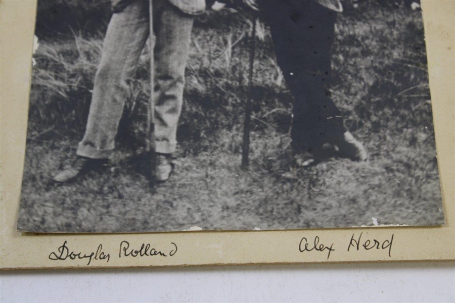 Late 1800’s Alex Herd & Douglas Rolland Signed Matting with Mounted B & W Photo JSA FULL #YY19161