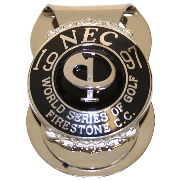 1997 NEC World Series of Golf at Firestone CC Contestant Badge/Clip in Case & Box