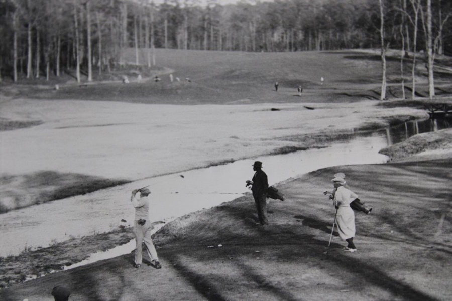 1934 Augusta National Inv. 'The Masters' Practice Rd Amen Corner Press Photo - March 17th