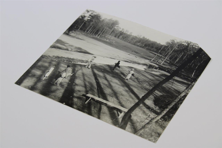 1934 Augusta National Inv. 'The Masters' Practice Rd Amen Corner Press Photo - March 17th