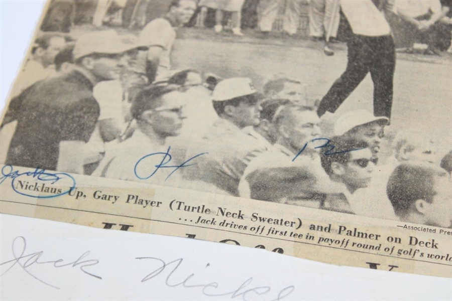 Jack Nicklaus, Arnold Palmer & Gary Player 1962 Press Photo - September 10th