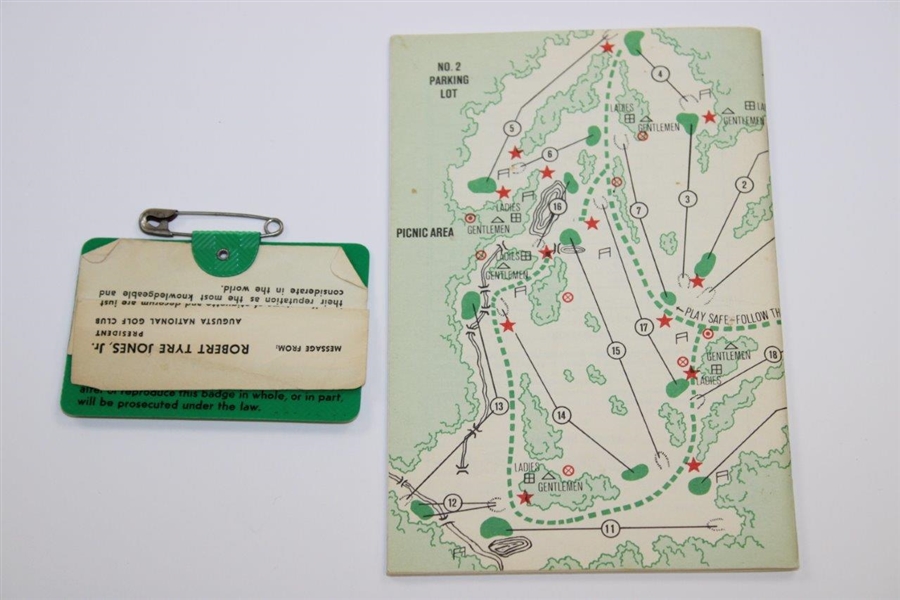 1968 Masters SERIES Badge #4432 with 1968 Spectator Guide