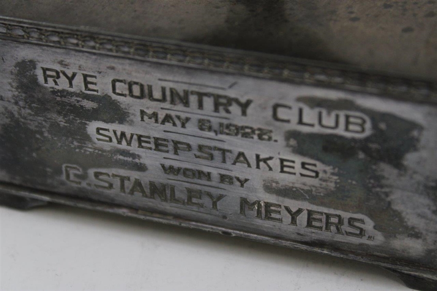 1928 Rye Country Club Sweepstakes Silver Box Won by C. Stanley Meyers