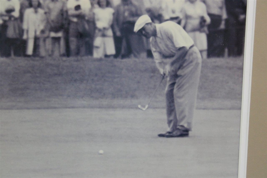 1948 Mike Turnesa Putts During the 1948 PGA Championship Photo - Framed