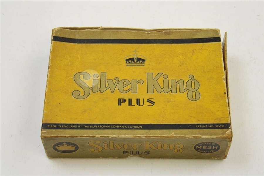 Vintage Silvertown Co. Silver King Plus Long Mesh Range Golf Ball Box