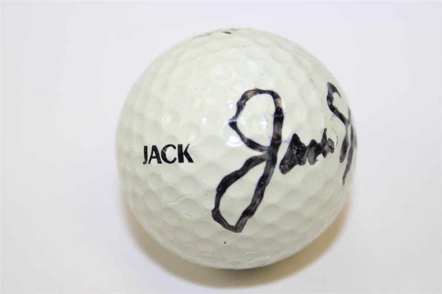 Jack Nicklaus Signed Match Used Jack MaxFli HT-100 Golf Ball  JSA ALOA