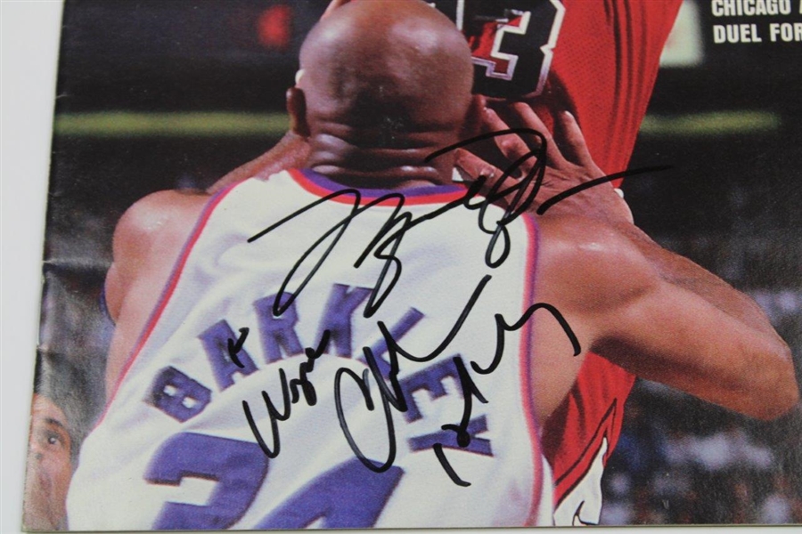 Michael Jordan & Charles Barkley Dual Signed 1983 Sports Illustrated Magazine JSA ALOA