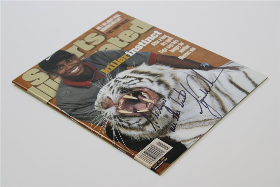 Tiger Woods Signed 1998 Masters Week Sports Illustrated Magazine JSA ALOA
