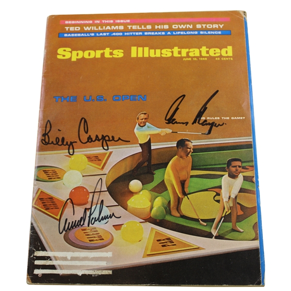 Big 3' Palmer, Nicklaus & Player plus Casper Signed 1968 Sports Illustrated Magazine JSA ALOA